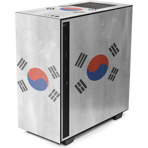 South Korean Flag Distressed NZXT H510 Compact ATX Mid-Tower Case Skin